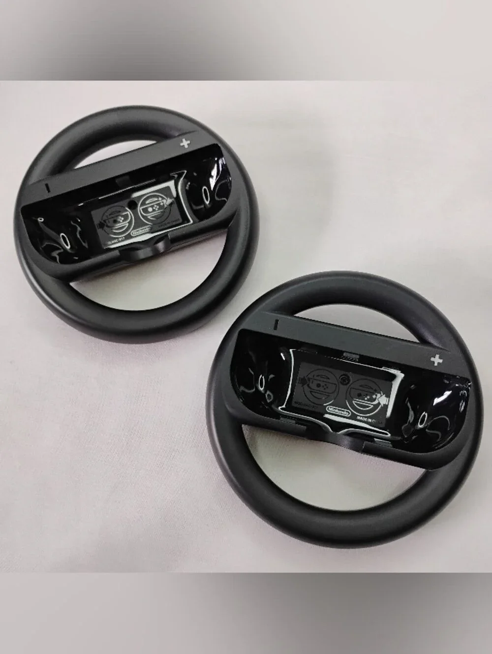 2pc Set Official Nintendo Switch Joy Con Steering Wheel Adapters For Mario Kart